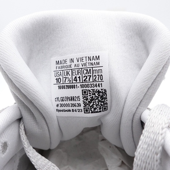 NEW Reebok Classic Nylon Slim Sneakers 100033441 Steely Fog/SteelyFog - Picture 10 of 14